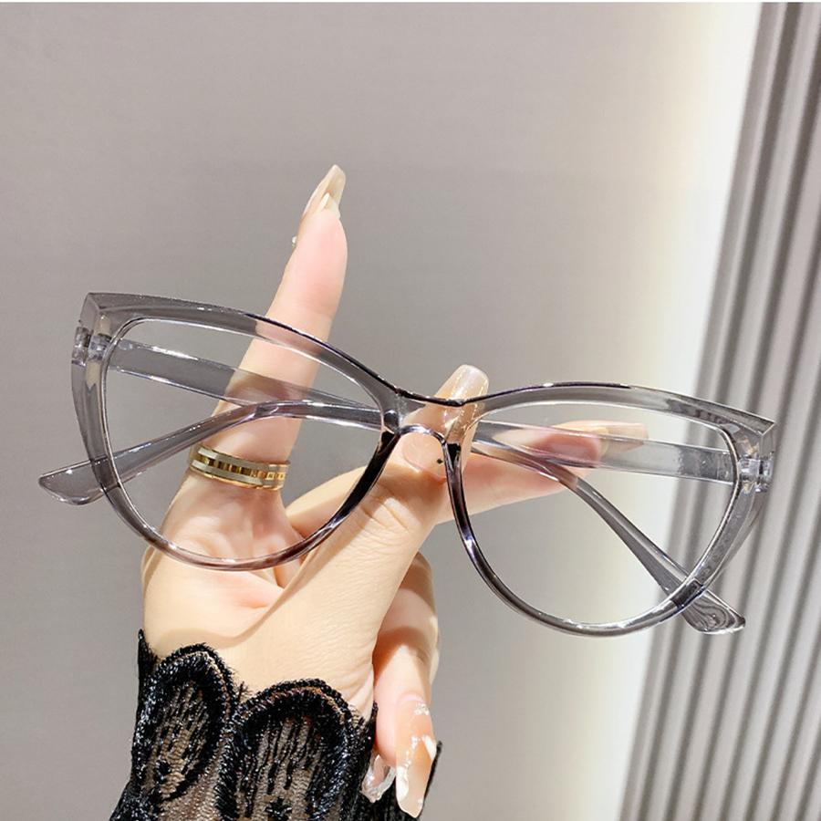 Cat Eye Eyeglasses Frame For Women Black Brand Design Eyewear Anti Blue Light Protection Computer Goggles Fashion Accessory