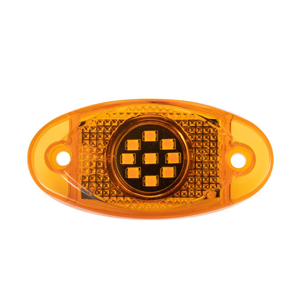 12-24V 9 LED Боковой габаритный фонарь для грузовика Многоцветный Водонепроницаемый Габаритный фонарь для автомобиля Прицеп Автобус Фургон Сигнальный Маркер Лампа