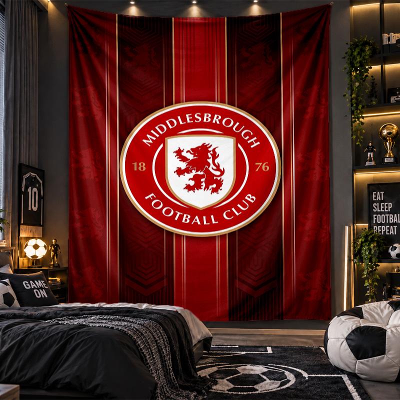 Wall Hanging Tapestry Middlesbrough Print Cloth for Living Room Bedroom Home Decor