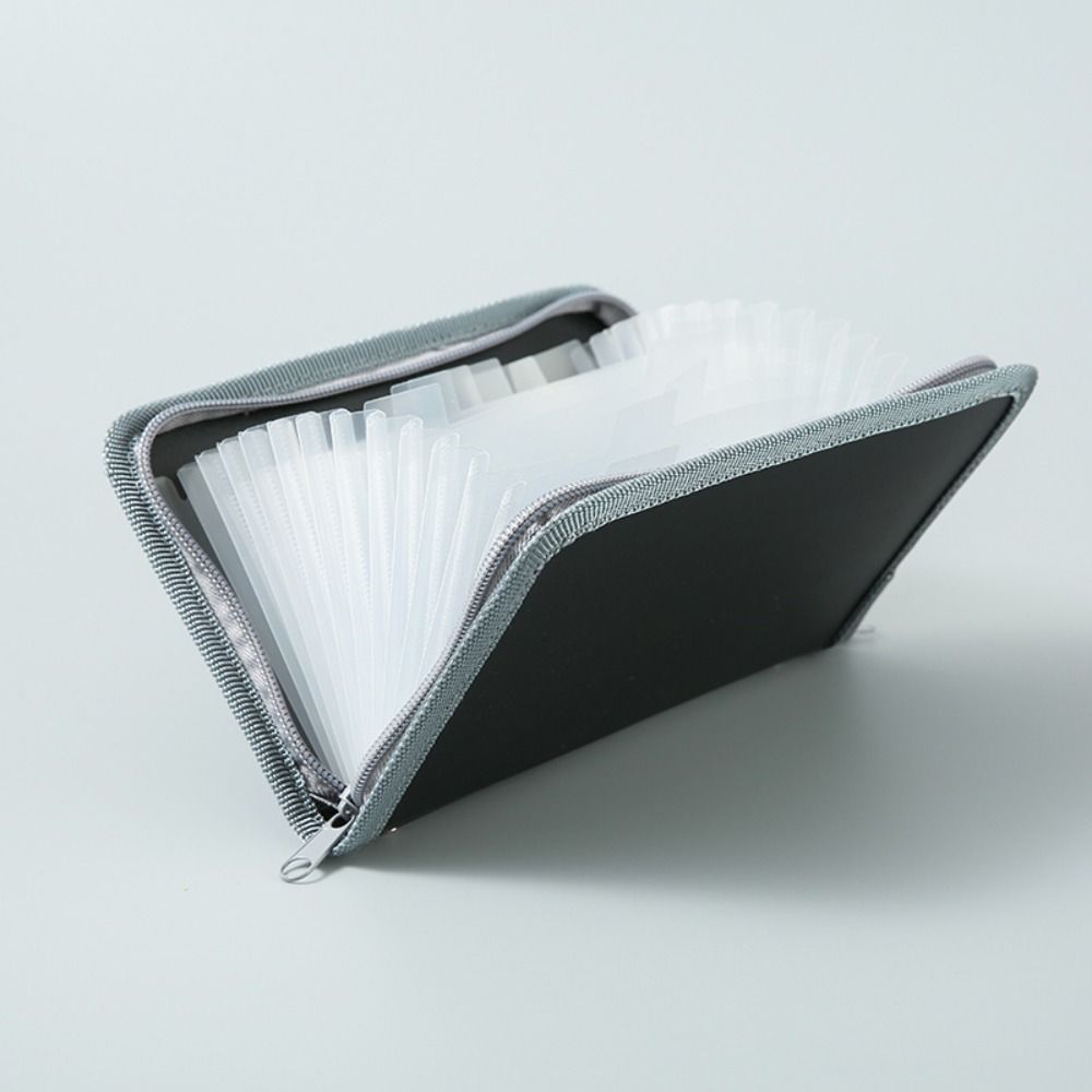 Large Capacity Zipper Ticket Bag Multi-layer Rainbow Organ Bag High Quality A6 File Folder