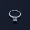 Pass Diamond Tester Vvs Moissanite Baguette Cut Engagement Ring Hot Selling 925 Silver Pave Diamond Ring Women Jewelry