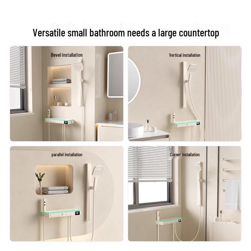 Yuan Bin Yannuo Minimalist Shower Set with Back Spray, Gunmetal Grey