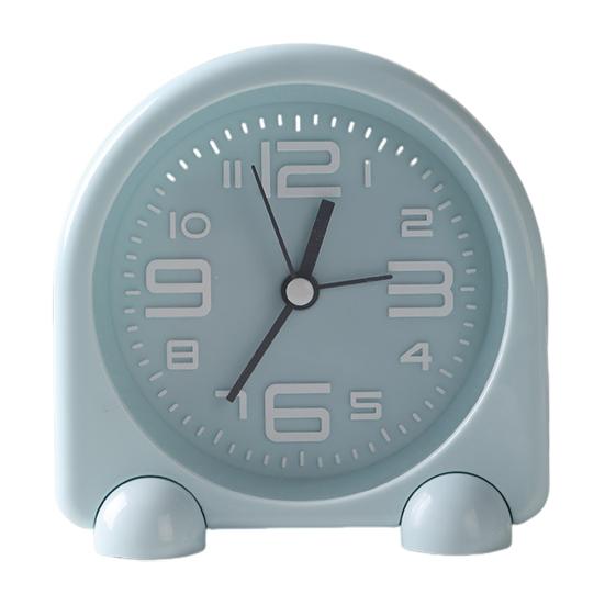 Прикроватный будильник Компактный мини-размер Бесшумная работа Питание от батареек Подсветка дисплея Декоративные настольные часы