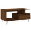 VidaXL Table basse Chêne marron 90x49x45 cm Bois d'ingénierie 831027