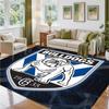 Canterbury-Bankstown Bulldogs Design Crystal Velvet Rug Soft Decorative Mat for Bedroom Entrance