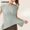 Quick-drying Sports Tops for Women Sweat-absorbing Short-sleeved Yoga Wear T-shirt Fitness Running Loose Yoga T-shirt