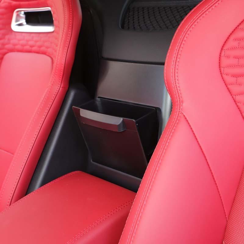 For Jaguar F-TYPE 2013-2025 ABS Black Car Armrest Box Rear Storage Box Multi functional Storage Box Car Interior Accessories