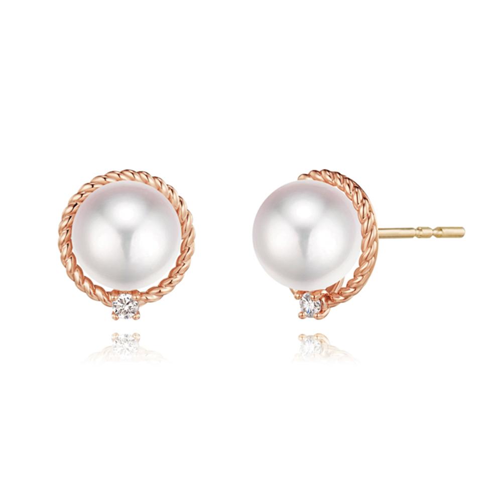 Roseedor Joye Pearl Akoya Pearl (7.5Mm) Earrings_242100068