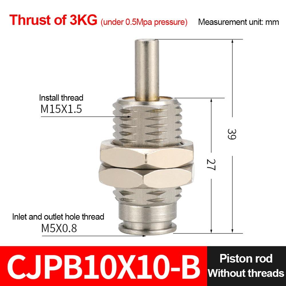 1Pcs Bore 6/10/15mm CJPB Pneumatic Cylinder SMC Type Stroke 5-20mm Mini Air Cylinder Spring Return Single Acting