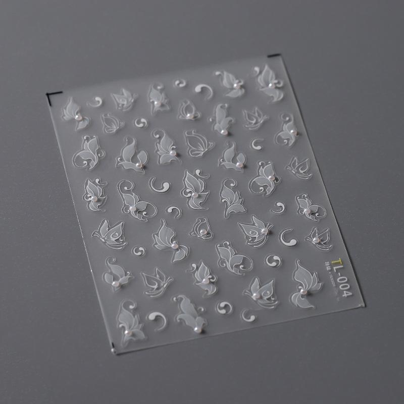 1pcs Cute Cat Claw 3D Jelly Relief Nail Stickers 3D Adhesive Stickers For Nails DIY Slider Nail Art Decorations