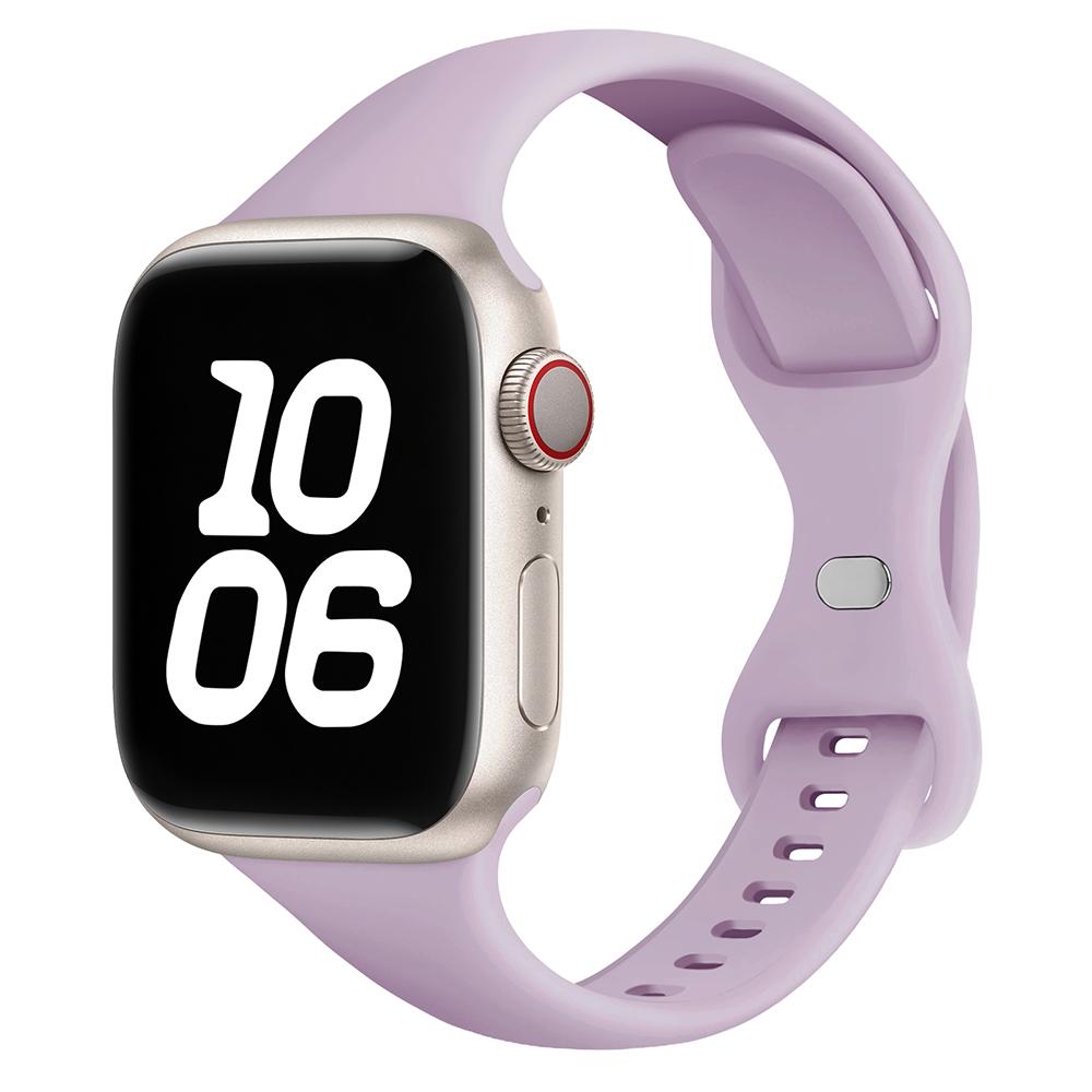 Тонкий силиконовый ремешок для Apple Watch 11 10 46 мм Ultra 3-2 49 мм серии 9-8-7 41 мм 45 мм 44 мм спортивный браслет iWatch 4 6 5 SE 3 ремешок
