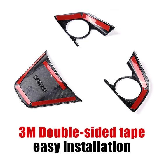 For Toyota Camry XV70 70 2018 2019 2020 2021 2022 2023 ABS Car Steering Wheel Button Panel Trim Cover Decorative Sticker