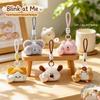 Magnetic Attraction Gesture Plush Pendant Keychain Cat Dog Pig Mouse Cartoon Plush Doll  Gift