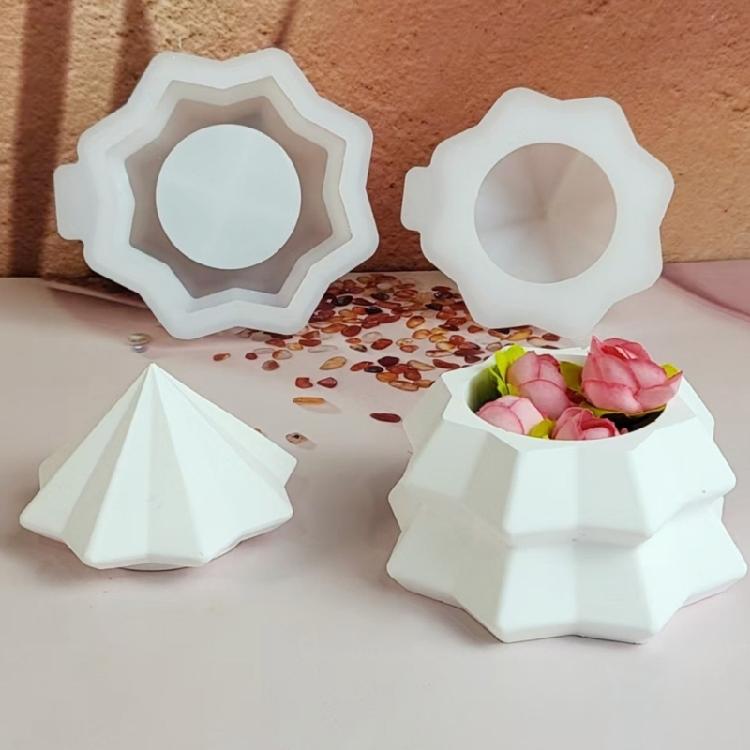 Силиконовая форма-банка с крышкой, термостойкая, для рождественской елки, свечей, мыла, шоколада