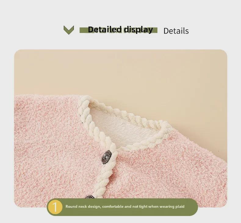 Мягкая фланелевая зимняя пижама для мальчиков - толстый теплый хлопковый детский кардиган для сна