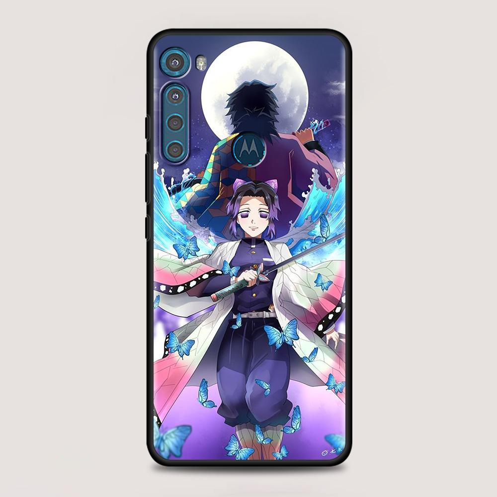 Чехол Demon Slayer Kimetsu No Yaiba для MOTOROLA One Fusion для Moto G10 G9 G8 Plus Play Power One G20 G30 G40 G50 G60 Edge 20