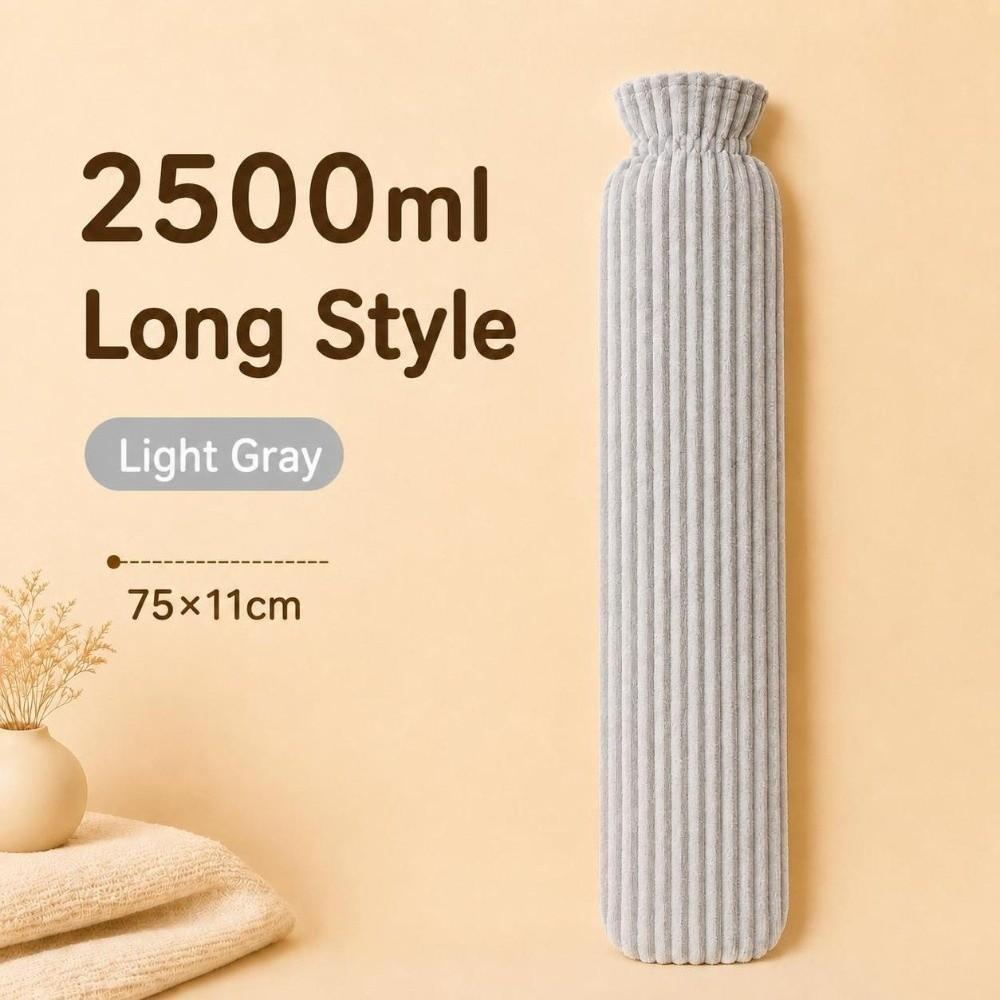Extra Long Long Hot Water Bottle 500ml/1000ml/2500ml Warm Compress Heater Winter Hand Warmer
