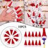 10pcs Mini Santa Hats for Crafts Small Santa Hats Christmas Mini Bottle Holder