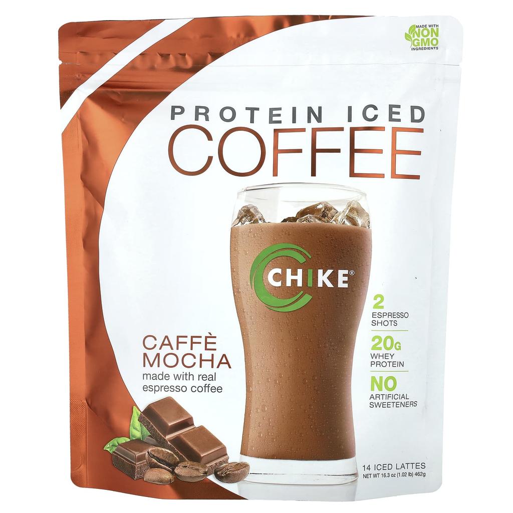 Chike Nutrition Protein Iced Coffee, Café Mocha, 16.3 Oz (462 G)
