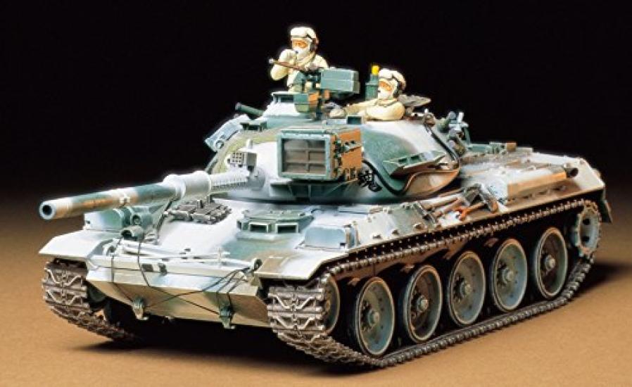 Tamiya Серия военных миниатюр 168 Сухопутные силы Японии Танк Тип 74 Зимнее оборудование Пластиковая модель 35168 1/35 Нет. Самозащита