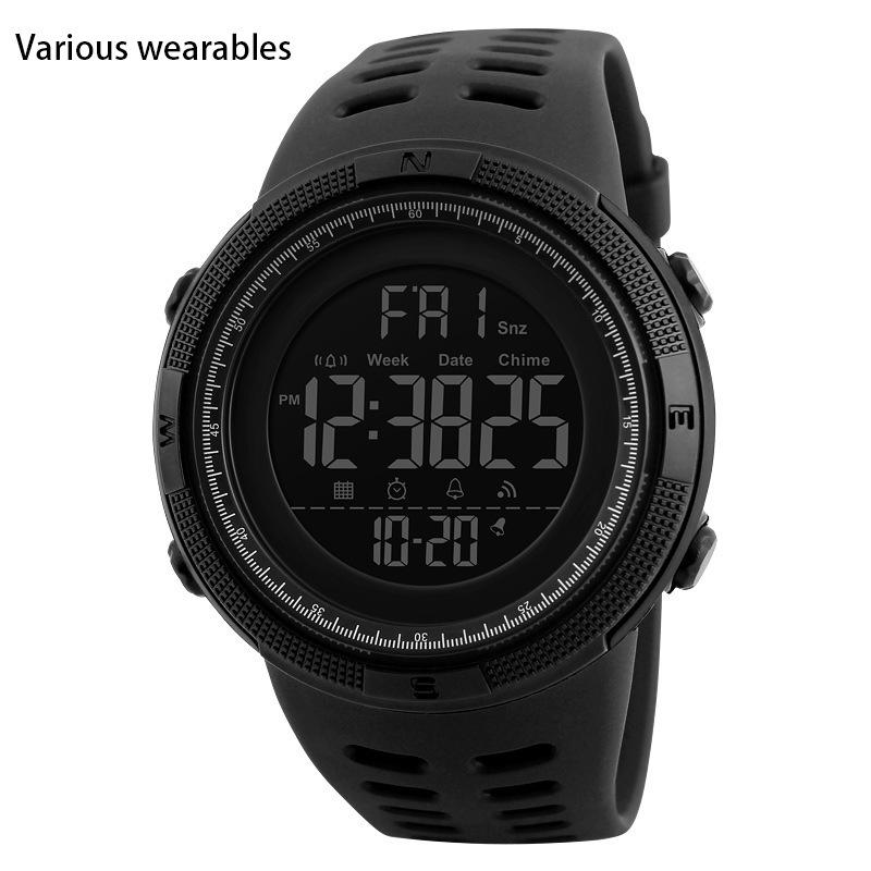 Outdoor Fashionable Luminous Sports Electronic Watch Multifunctional Personalized Luminous Men's Student Watch Waterproof Watch