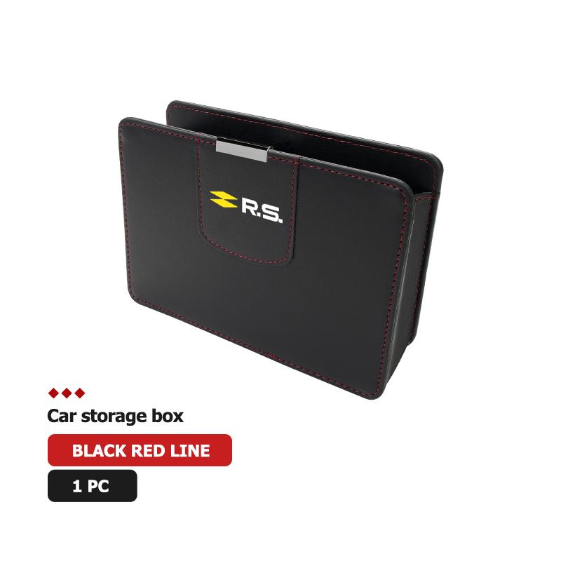 Car Seat Side Storage Box Pocket Phone Sundries Pocket Holder For Renault Arkana Captur Twingo Talisman RS Line Logan Duster S444