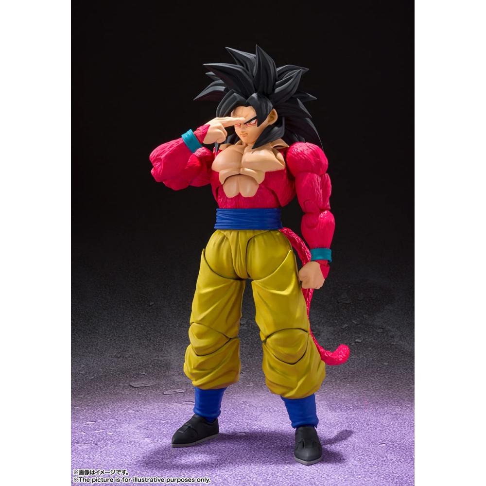 SHFiguarts Dragon Ball Z Super Saiyan 4 Son Goku примерно 150 мм ПВХ и АБС окрашенная подвижная фигурка