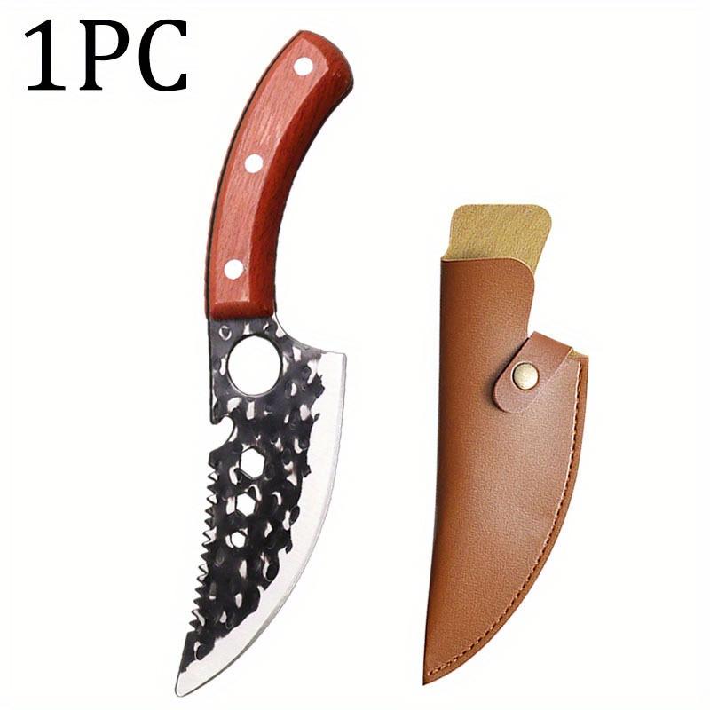 Stainless Steel Boning Knife With Knife Sheath Professional Kitchen Chef Knife Handmade Forged Knife Barbecue Knife