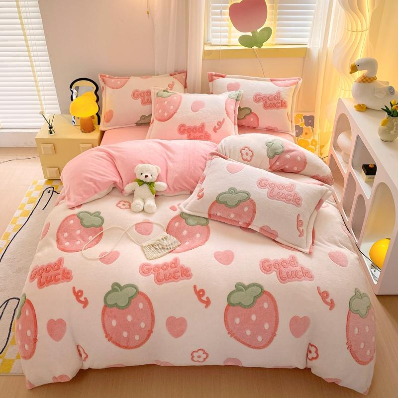 1 шт. Супер теплое пододеяльник для зимы Коралловый флис Housse De Couette для кровати Односпальный/Двуспальный/Кинг Dekbedovertrek 240X220