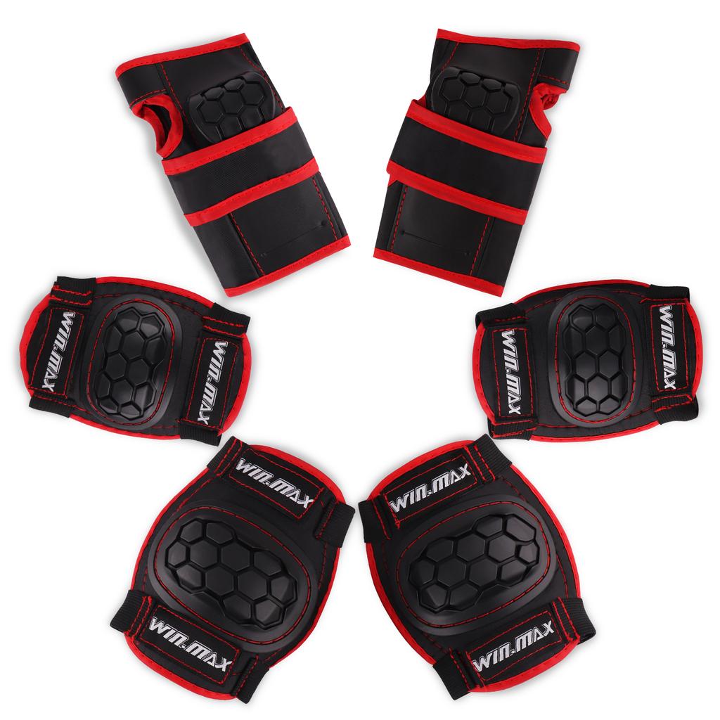 Win.max Children's Protective Gear Balance Car Knee Pads Skates Skateboard Support Protector for Kids