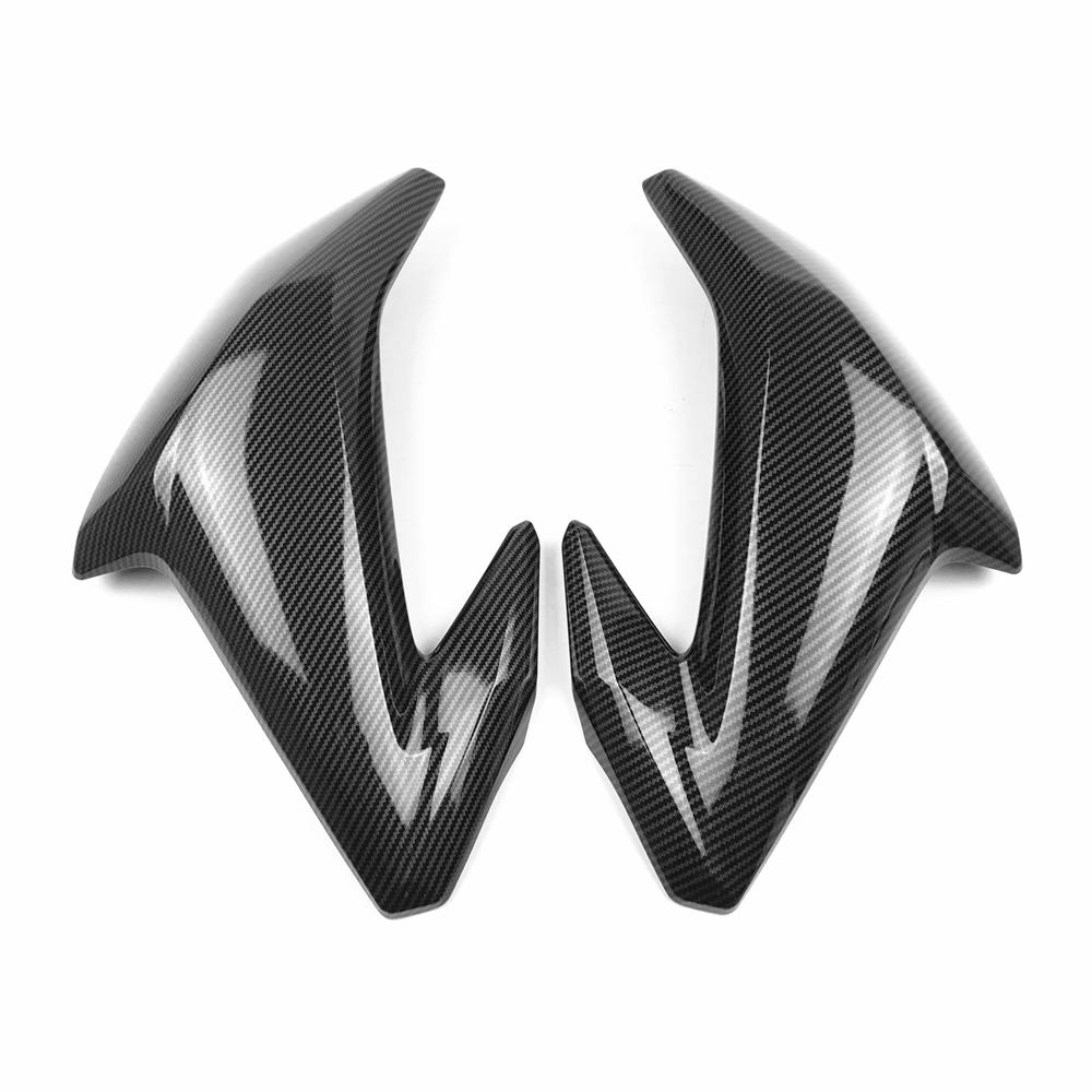 Carbon Fiber Paint Gas Tank Side Trim Insert Cover Panel Fairing For Kawasaki Z900 2017 2018 2019