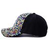 Женская бейсболка с инкрустацией бриллиантами, регулируемая, повседневная, простая, модная, уличная, кепка для активного отдыха, простой дизайн