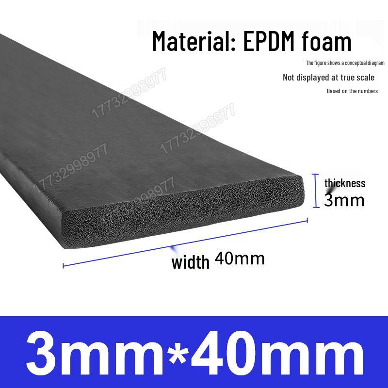 Черная EPDM Пористая Резиновая Полоса для Герметизации Морского, Механического, Электрического Шкафа и Коробки