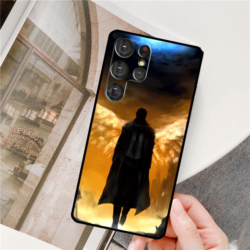 Чехол для телефона Supernatural Кастиэль Ангел для Samsung Galaxy S25 Ultra S9 S10 S20 S22 S21 Plus S23 FE S24 Ultra Полное покрытие