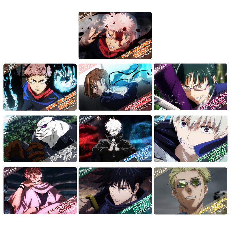 Официальный набор наклеек и подставок с персонажами Jujutsu Kaisen: Годжо Сатору, Юдзи Итадори, Тоге Инумаки