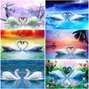 DIY Swan 5D Diamond Painting Full Round Drill Diamond Embroidery Animal Cross Stitch Kits Decor Home