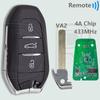DR ID46/4A PCF7945/53 433 МГц Бесключевой Автомобильный Пульт ДУ Для Peugeot 208 301 308 508 3008 5008 Citroen C3 C4 C4L C5 Picasso DS5 DS6