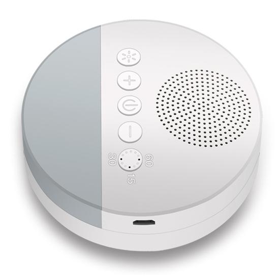 Машина белого шума для младенцев с таймером ночника, перезаряжаемая через USB, 20 успокаивающих звуков