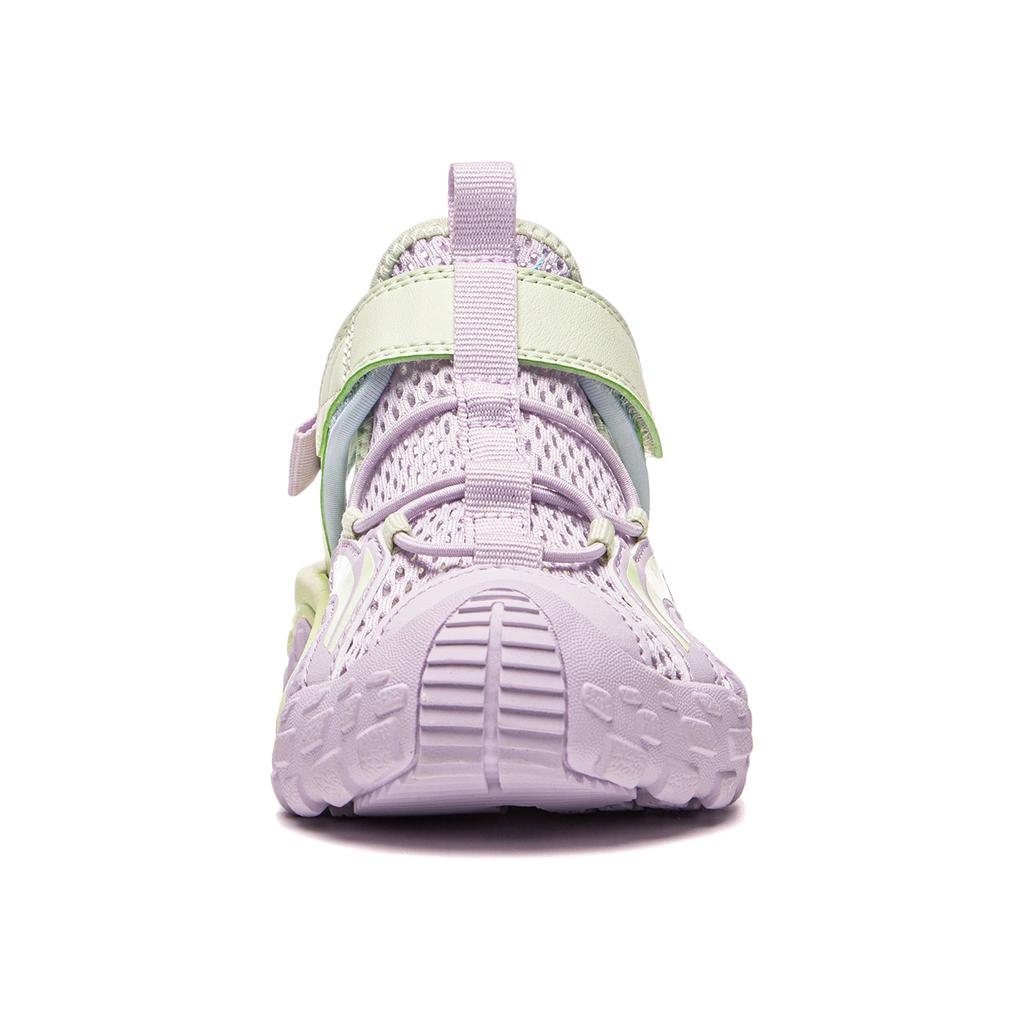 Li Ning Милые Удобные Модные Универсальные Дышащие Детские Сандалии Низкие Детские сандалии Светло-Фиолетовый Светло-Зеленый YKKU026-2