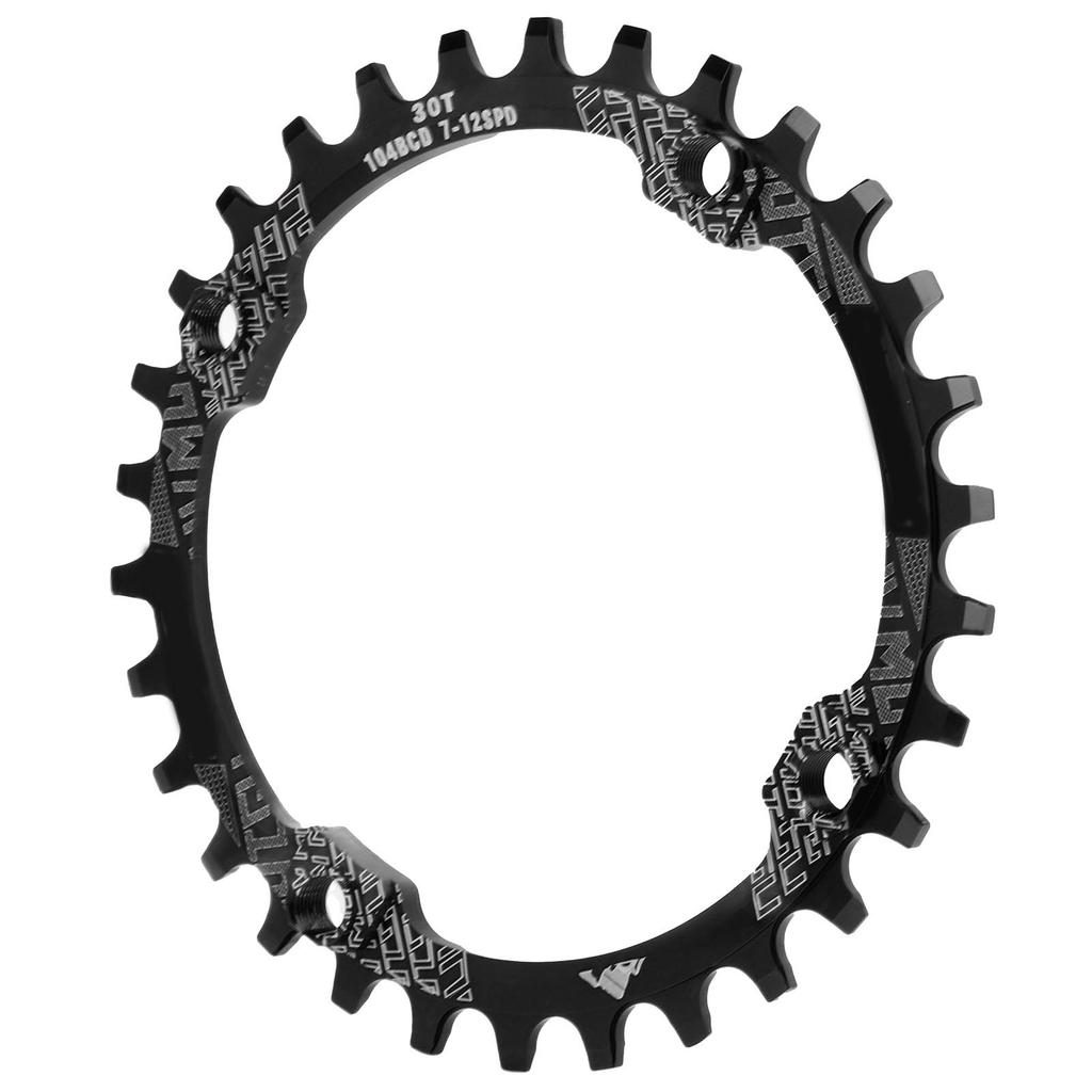 104BCD Single Speed Chainring Aluminum Alloy 30T Chainring Crank Accessories for Mountain BikeBlack