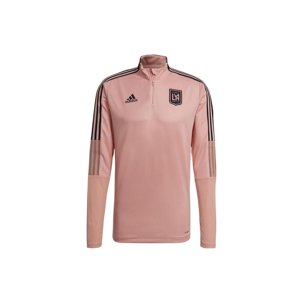 adidas Спортивная куртка с логотипом, воротником-стойкой и полосатым манжетом, мужская куртка розового цвета GK9758