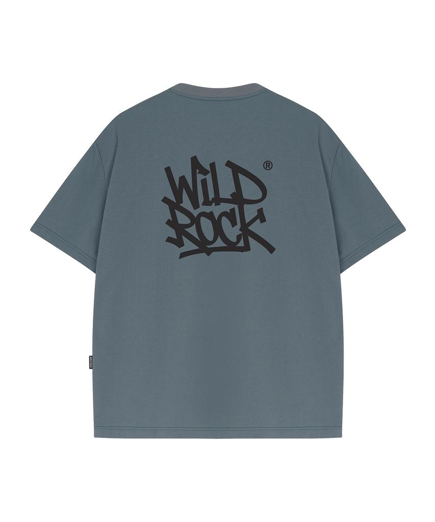 WILDROCK Tag Logo Cool Cotton Oversized Short Sleeve T-Shirt