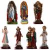 Blessed Saint Virgin Mary Sculpture Jesus Christ Tabletop Statue Figurine Our Lady of Lourds Statue Figure