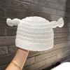 Autumn and winter new ruffian funny big-eyed Shrek knitted wool hat cute warm cartoon cute hat