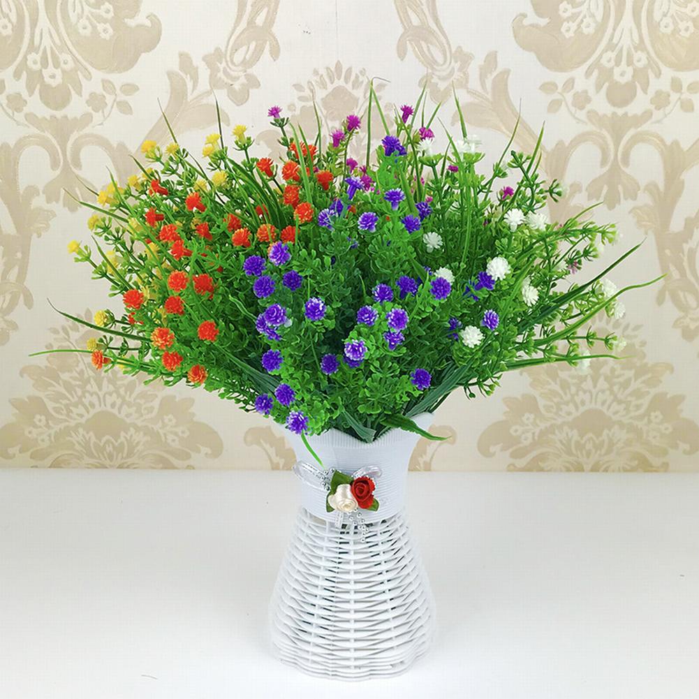 Искусственная гипсофила 32 см, маленькие листья, 5 ветвей-вилок