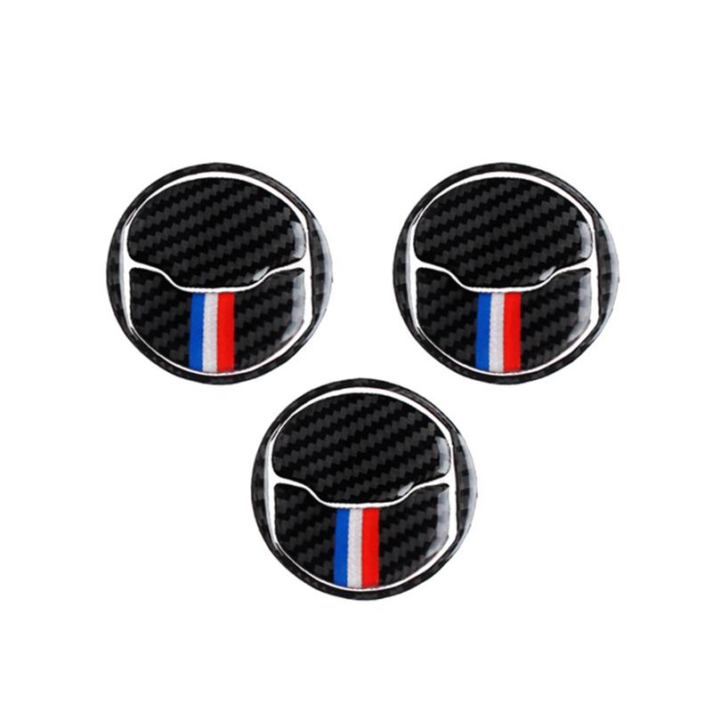 Центральная розетка кондиционера из углеродного волокна для Ford Mustang, наклейка на рамку переменного тока 2015 2016 2017 2018 Авто