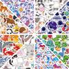 Children's Cartoon Stickers 50 Pieces Dinosaur Unicorn Cat Astronaut Water Cup Stationery Waterproof Children's Stickers