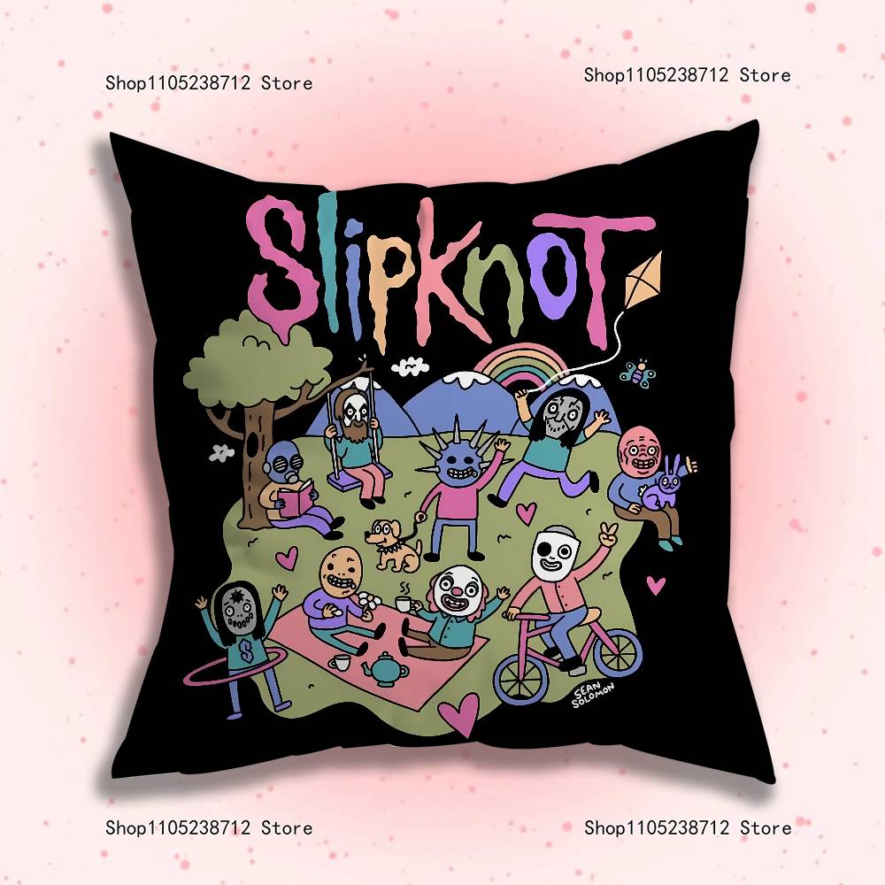 Группа Крутая S-Slipknot Наволочка Наволочка Подушка Плюшевая Мальчики Девочки Мультфильм Аниме Кавайи Декор Детский День Рождения Милые Подарки