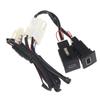Car USB PD Charging Adapter 1Pcs Red LED Light Fit for  Golf 6 MK6 5 Scirocco 2006-2012 Auto Accessory