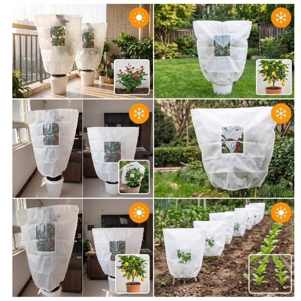 Breathable Plant Protection Bag Non‑woven Freeze Protection Cover Potted Plants